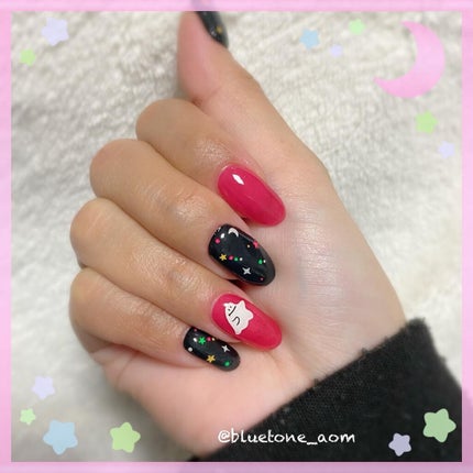 セミキュアジェルネイル(ハンド)/ohora/ネイルシールを使ったクチコミ(10枚目)