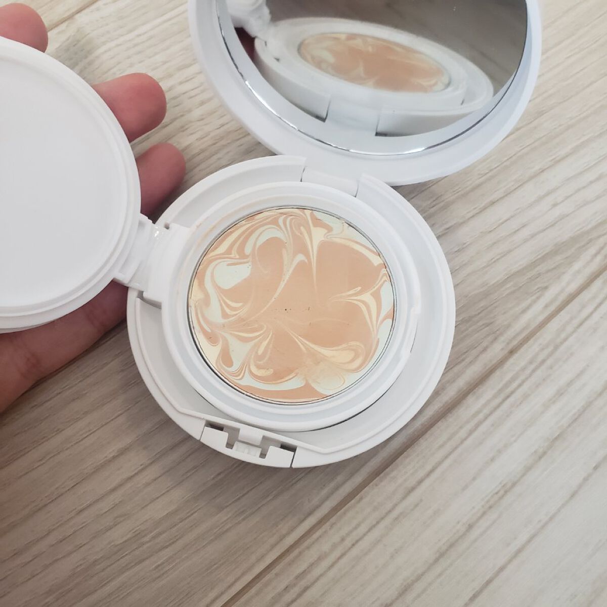 アクネセーフリペアカバーパクト/a solution/クッションファンデーションを使ったクチコミ(3枚目)