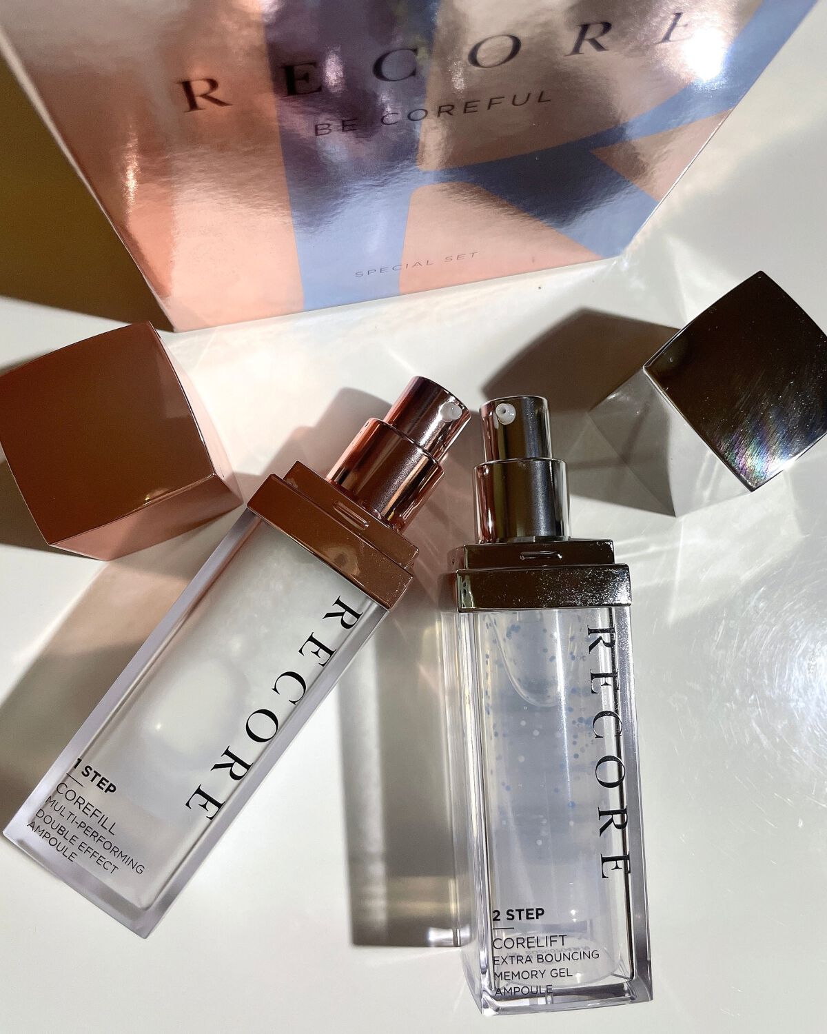 hiroco韓国コスメレポ on LIPS 「💎💡使った人の評価が良くて気になってたRECOREのアンプル。..」(9枚目)