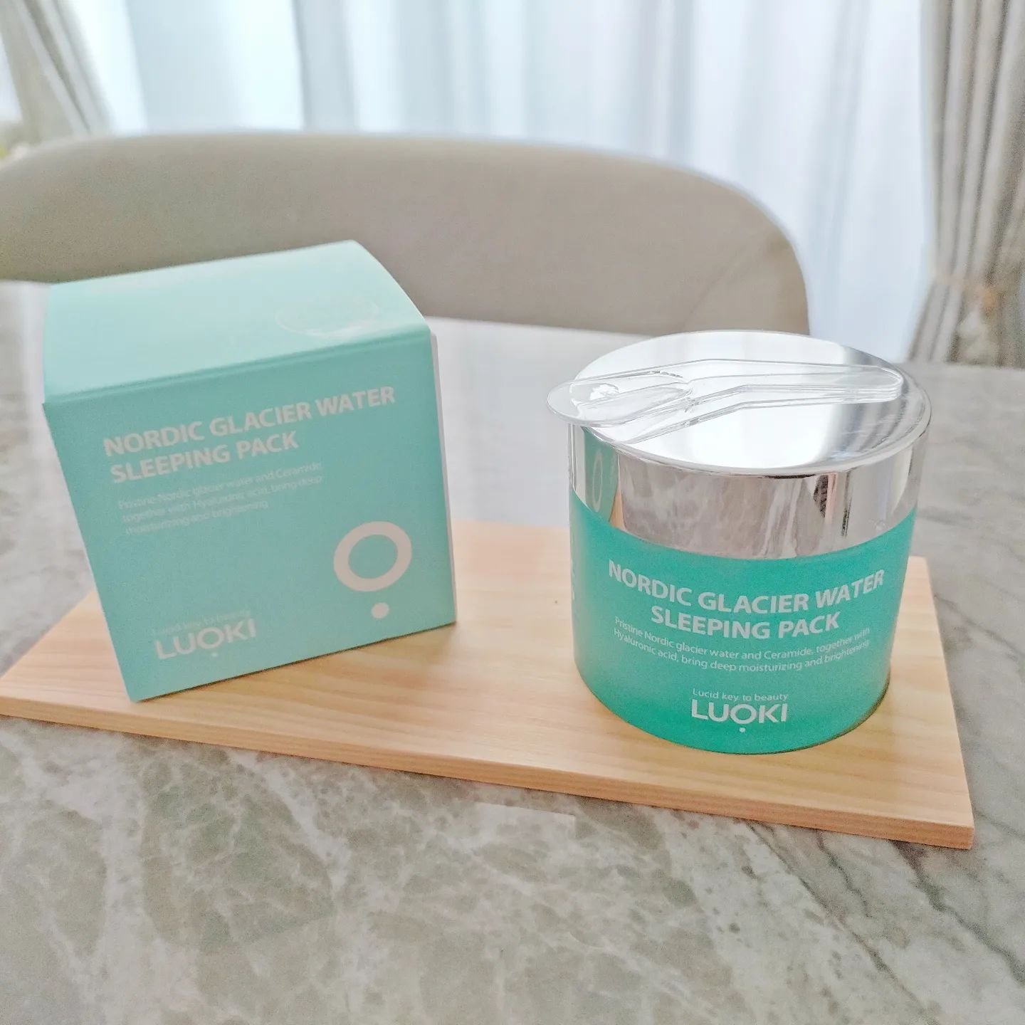 ノルディック氷河水スリーピングパック/LUOKI/フェイスクリームを使ったクチコミ（1枚目）