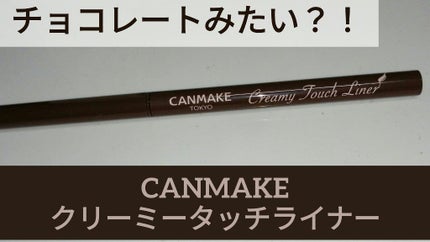 クリーミータッチライナー/キャンメイク/ジェルアイライナーを使ったクチコミ(1枚目)