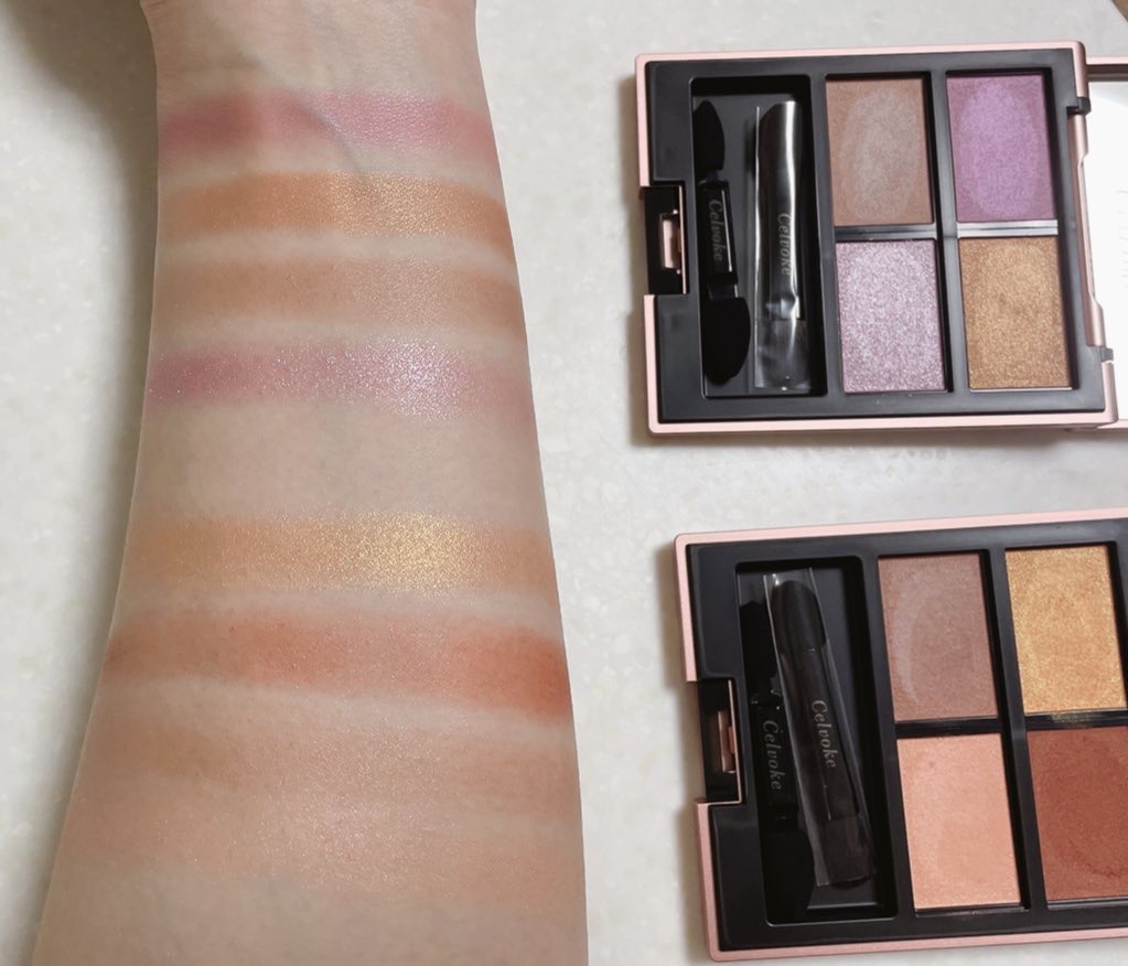 セルヴォーク ヴァティック アイパレット EX10 マジェスティックオレンジ/Celvoke/アイシャドウパレットを使ったクチコミ（3枚目）