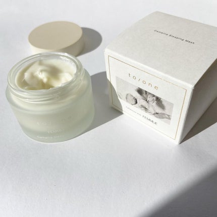 カメリアウォーター スリーピングマスク/to/one/フェイスクリームを使ったクチコミ(2枚目)