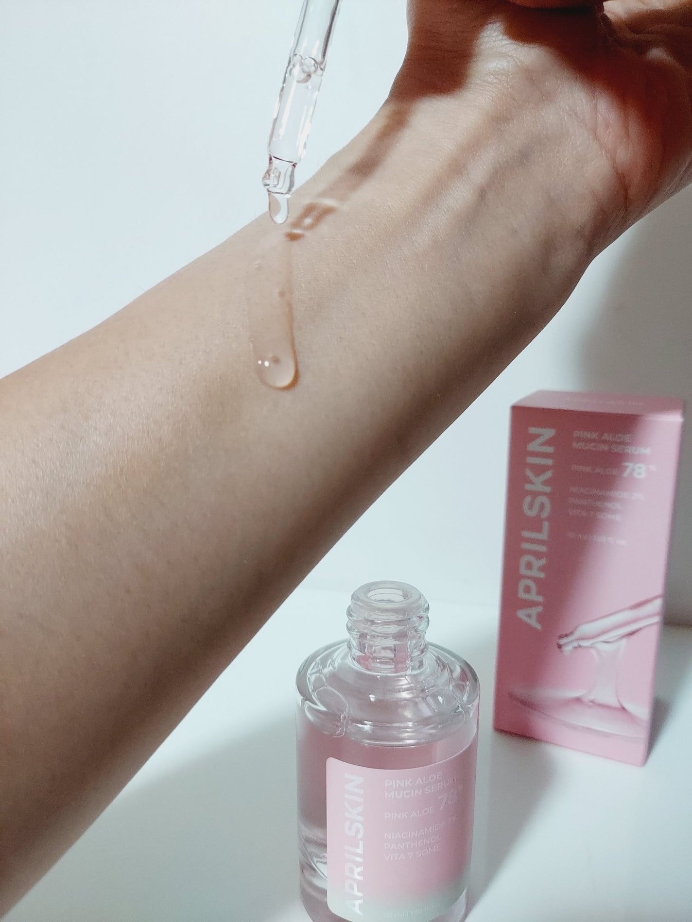 ピンクアロエムチンセラム/APRILSKIN/美容液を使ったクチコミ(2枚目)