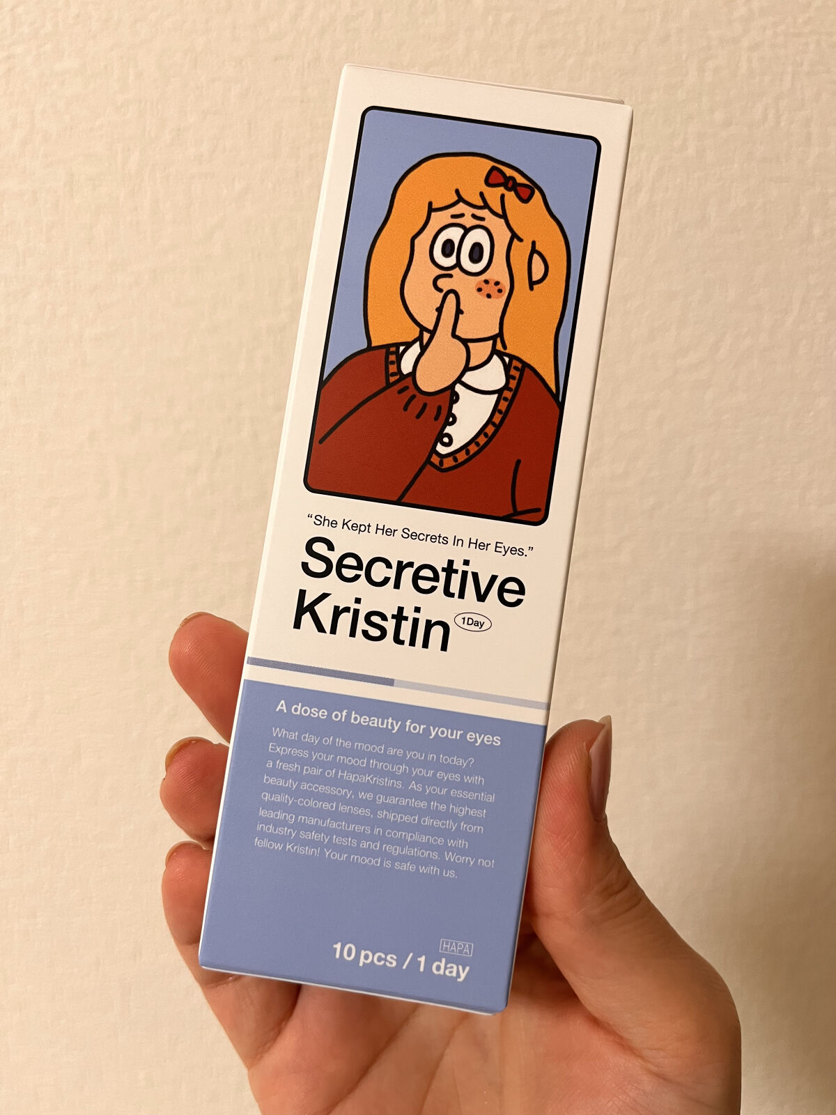 Secretive Kristen 1day/Hapa kristin/ワンデー（１DAY）カラコンを使ったクチコミ（1枚目）