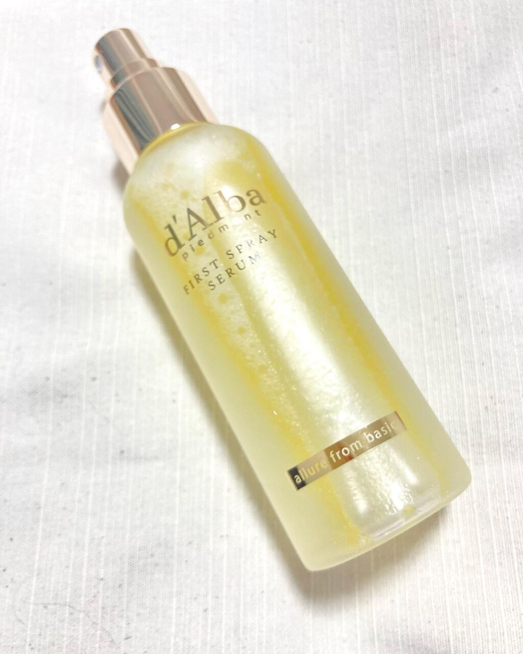 ダルバ ホワイトトリュフファーストスプレーセラム/ダルバ/ミスト状化粧水を使ったクチコミ(4枚目)