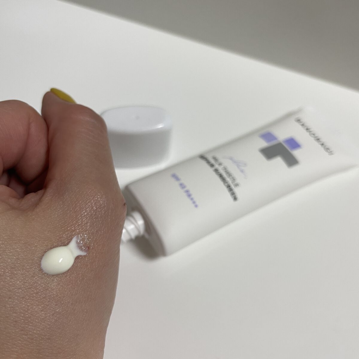 ミルクシスルリペアシカサンスクリーンプラス/BANOBAGI/日焼け止めミルクを使ったクチコミ（2枚目）