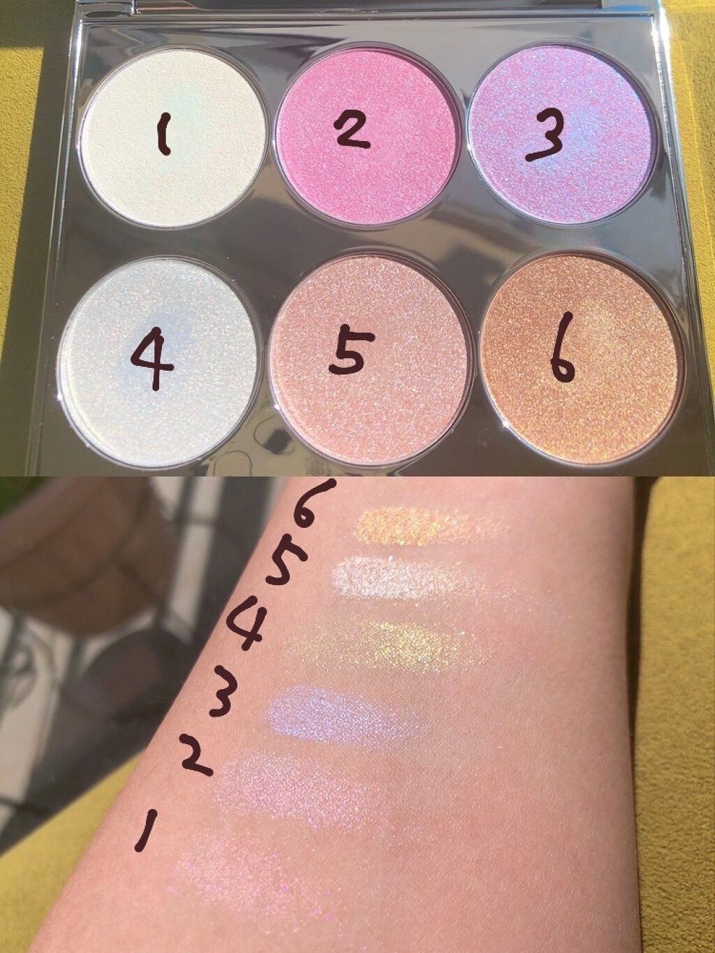フェアリーハイライトパレット/SUSISU/アイシャドウパレットを使ったクチコミ(2枚目)