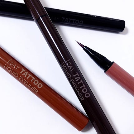 1DAY TATTOO リキッドアイライナー 05 ダージリンピンク/K-パレット/リキッドアイライナーを使ったクチコミ(1枚目)