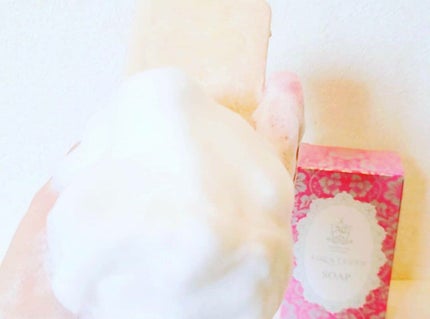 薔薇はちみつ石鹸/麗凍化粧品/洗顔石鹸を使ったクチコミ(2枚目)