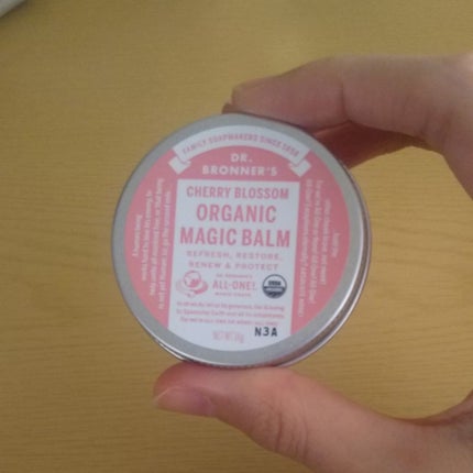 オーガニックバーム(チェリーブロッサム)/ドクターブロナー/フェイスバームを使ったクチコミ(2枚目)