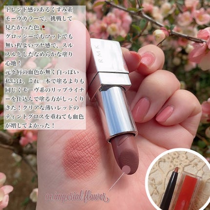 ザ ベージュライブラリー リップスティック/RMK/口紅を使ったクチコミ(3枚目)