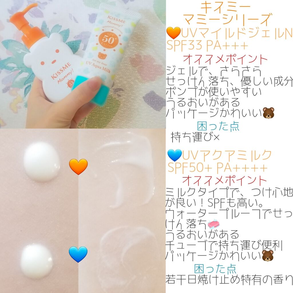 Uvマイルドジェルn マミーを使った口コミ 日焼け止め特有の匂いやつけ心地が苦手な方に By 笹かま 乾燥肌 Lips