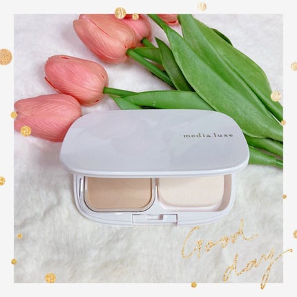 パウダーファンデーション/media luxe/パウダーファンデーションを使ったクチコミ(1枚目)