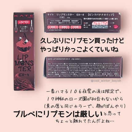 ケイト リップモンスター/KATE/口紅を使ったクチコミ(6枚目)