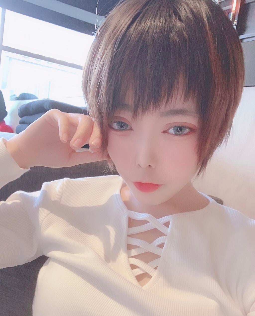 黑丸 on LIPS 「特に何、と言うわけではないけども中学生まで髪の毛ロングだったん..」(3枚目)