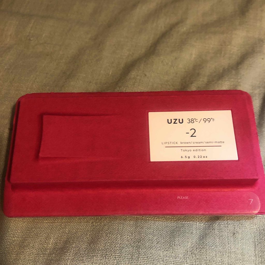 38°C / 99°F Lipstick <TOKYO>/UZU BY FLOWFUSHI/口紅を使ったクチコミ(1枚目)