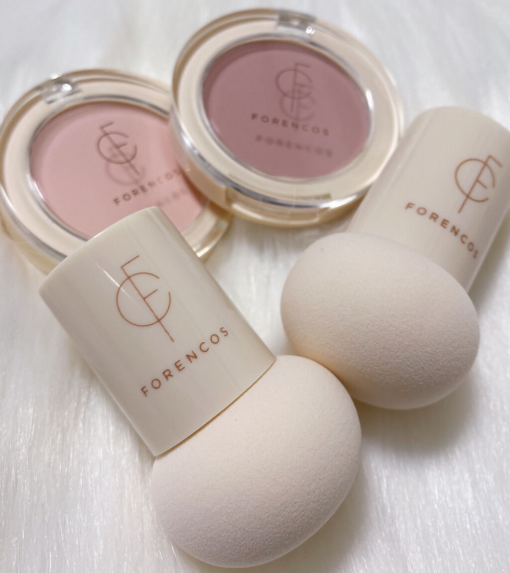 ベアブラッシャー パフ付き/フォレンコス/パウダーチークを使ったクチコミ（1枚目）