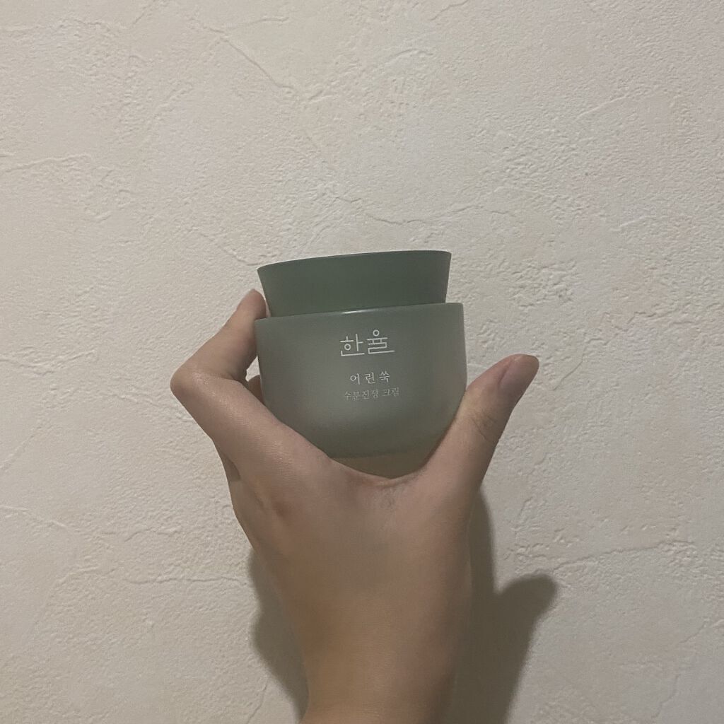 ピュアアルテミシア カーミングウォータークリーム/HANYUL(ハンユル)/フェイスクリームを使ったクチコミ（2枚目）