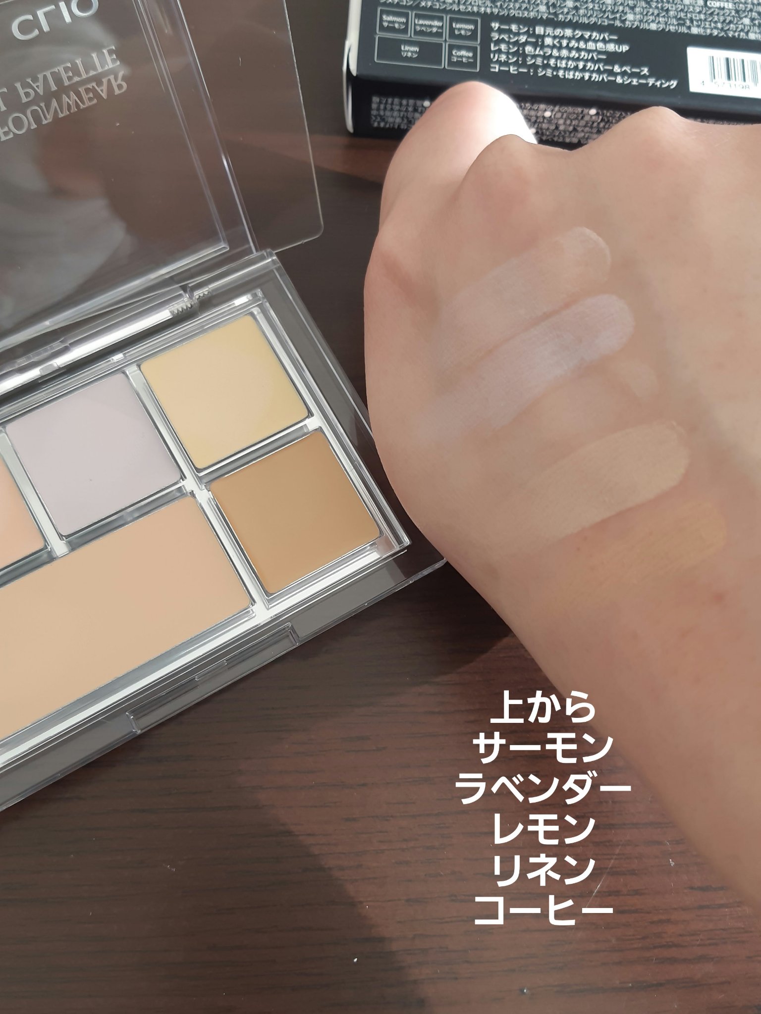 キル カバー ファンウェア コンシール パレット/CLIO/パレットコンシーラーを使ったクチコミ（3枚目）