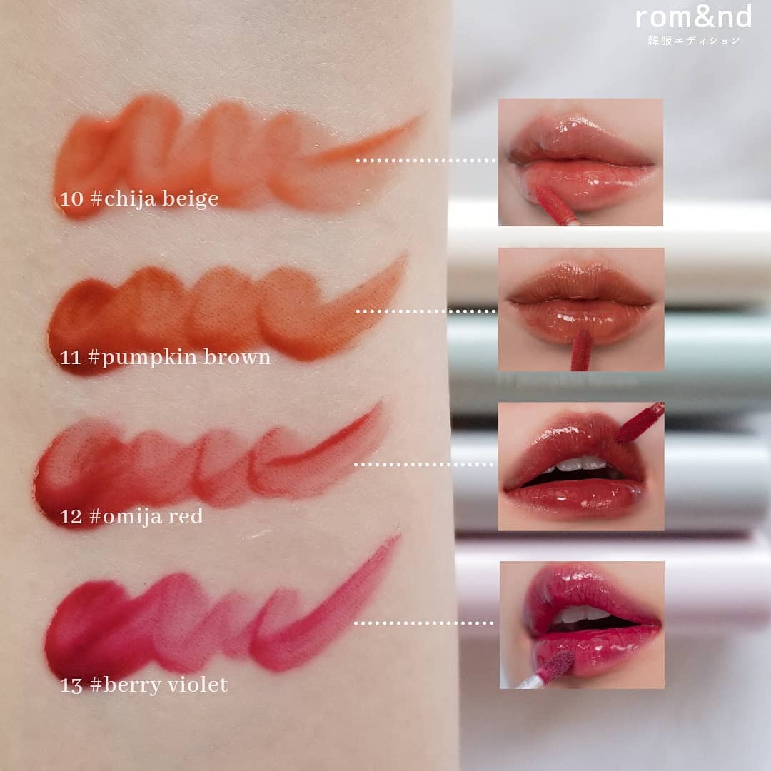 グラスティングウォーターティント 韓服エディション/rom&nd/リップティントを使ったクチコミ（3枚目）