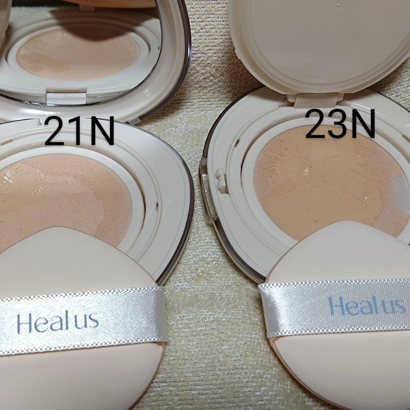 ブリージンググロークッション/Healus/クッションファンデーションを使ったクチコミ(7枚目)