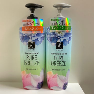 Perfume PURE BREEZE シャンプー／コンディショナー コンディショナー 600ml/Elastine(韓国)/シャンプー・コンディショナーを使ったクチコミ（1枚目）