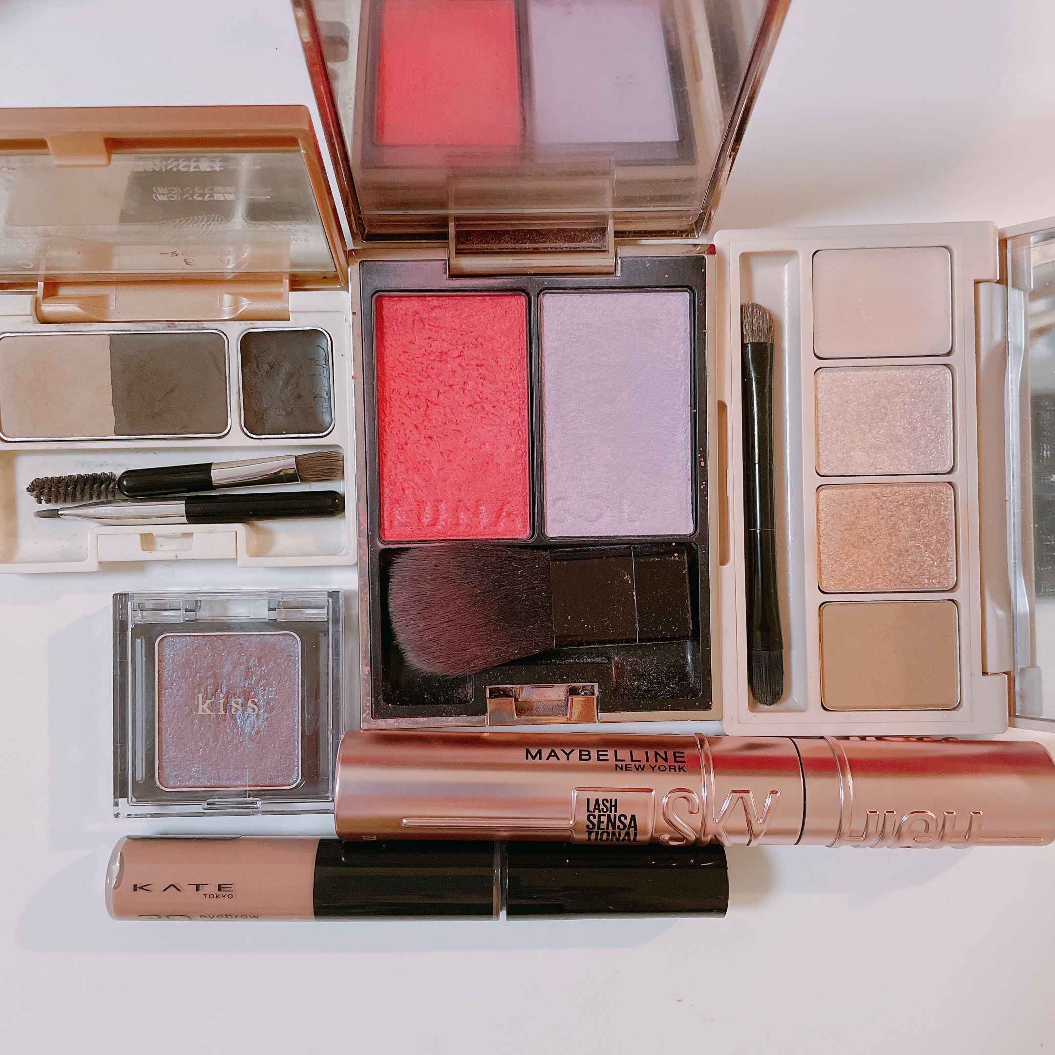 カラーリンググレイズ 01 Pink Flow/LUNASOL/パウダーチークを使ったクチコミ（3枚目）