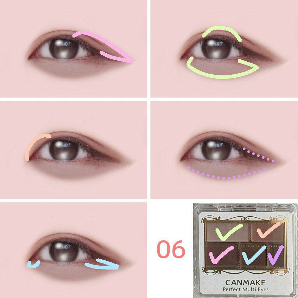 パーフェクトマルチアイズ/キャンメイク/アイシャドウパレットを使ったクチコミ(2枚目)