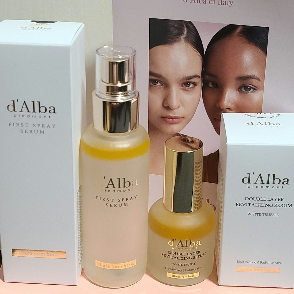 ダルバ ホワイトトリュフファーストスプレーセラム/ダルバ/ミスト状化粧水を使ったクチコミ(1枚目)