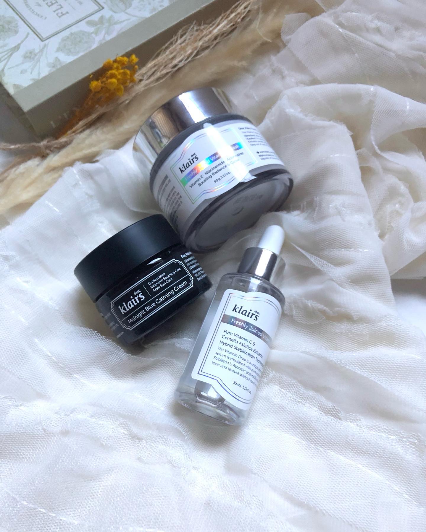 ミッドナイトブルーカーミングクリーム/Klairs/フェイスクリームを使ったクチコミ（1枚目）