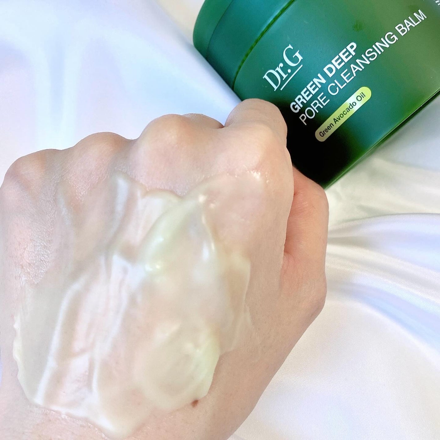 グリーンディープポアクレンジングバーム/Dr.G/クレンジングバームを使ったクチコミ(4枚目)