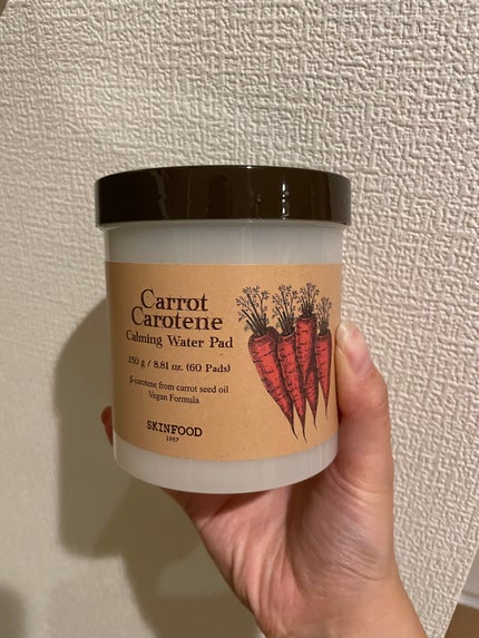 キャロットカロテン カーミングウォーターパッド/SKINFOOD/トナーパッドを使ったクチコミ(1枚目)