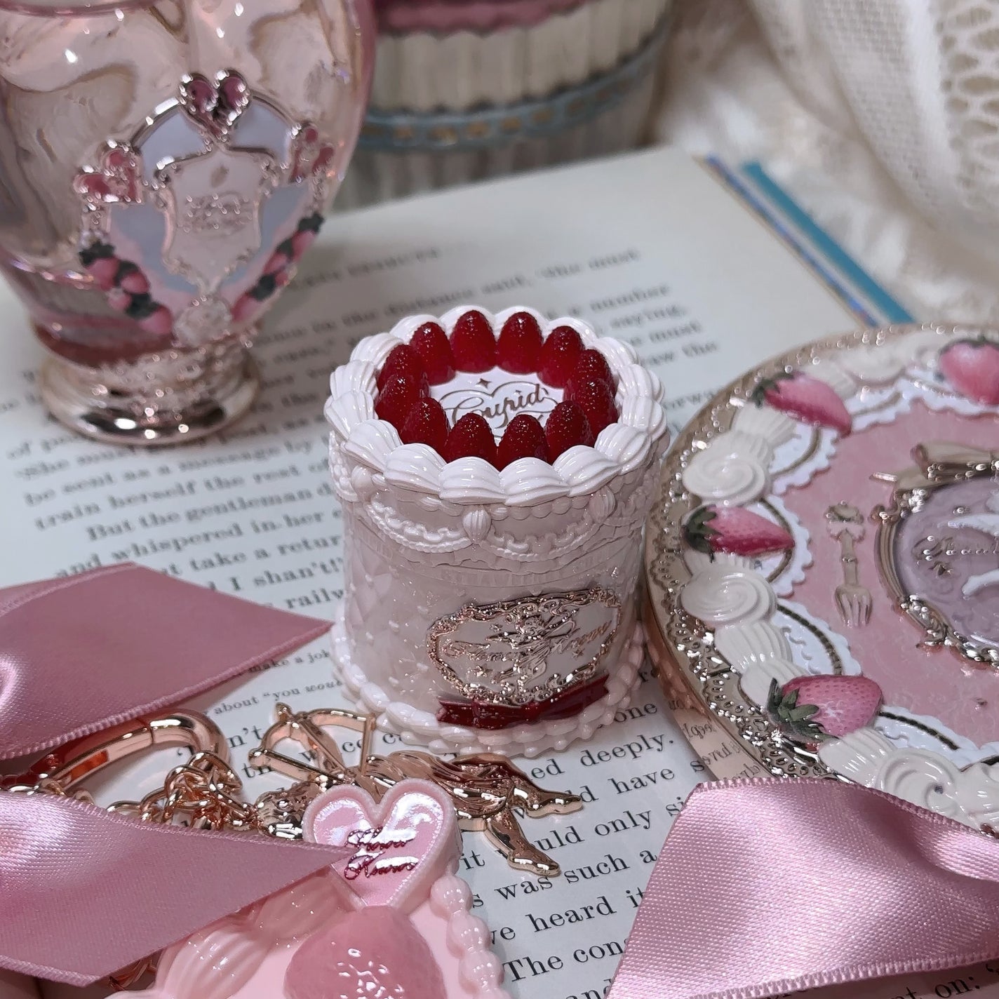 ストロベリーキューピッドコレクション ケーキリップクリーム/FlowerKnows/口紅を使ったクチコミ(7枚目)