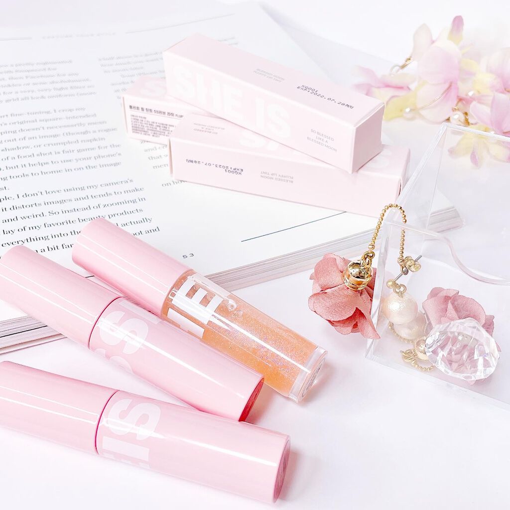 フラッフィリップティント/BLESSED MOON/リップティントを使ったクチコミ(1枚目)