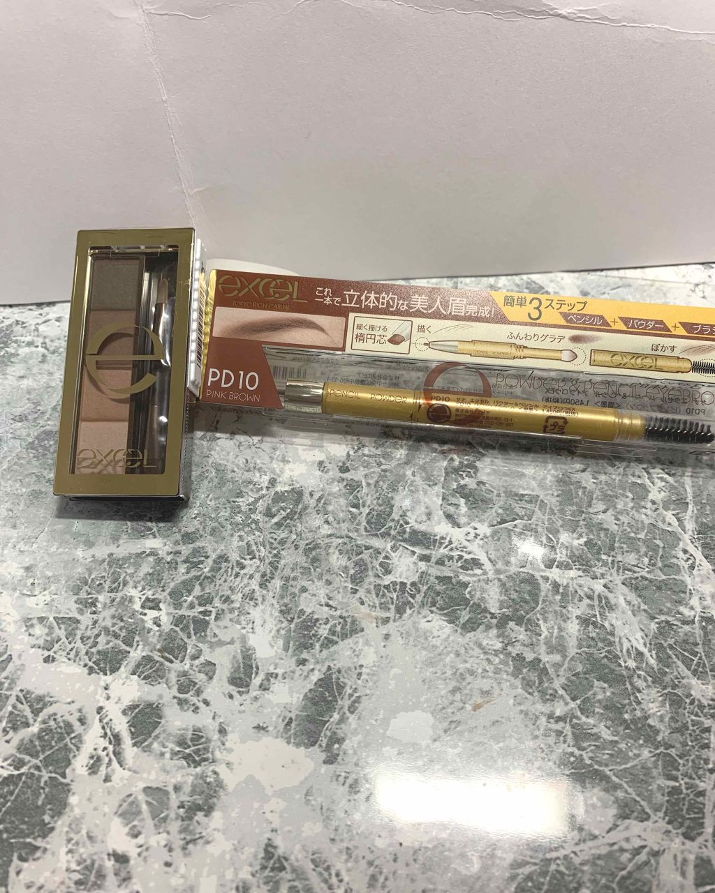 スタイリング パウダーアイブロウ/excel/パウダーアイブロウを使ったクチコミ（1枚目）