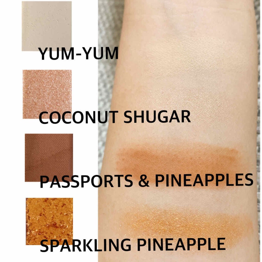スパークリング パイナップル アイシャドウ パレット/Too Faced/アイシャドウパレットを使ったクチコミ(2枚目)