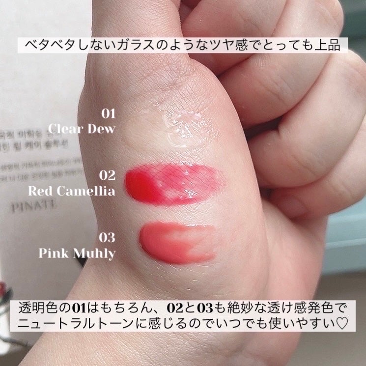 ナチュラルブルームリップオイルセラム 3色セット/PINATE/リップグロスを使ったクチコミ(6枚目)