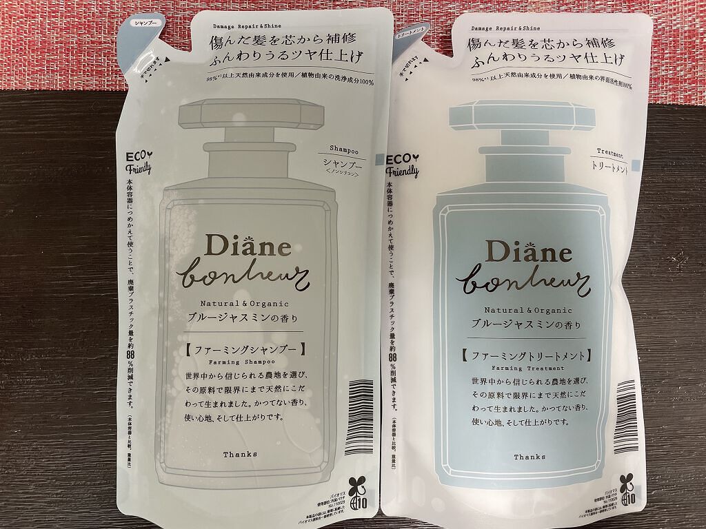 ブルージャスミンの香り/シャンプー＆トリートメント シャンプー詰め替え 400ml/ダイアン/市販シャンプーを使ったクチコミ（1枚目）