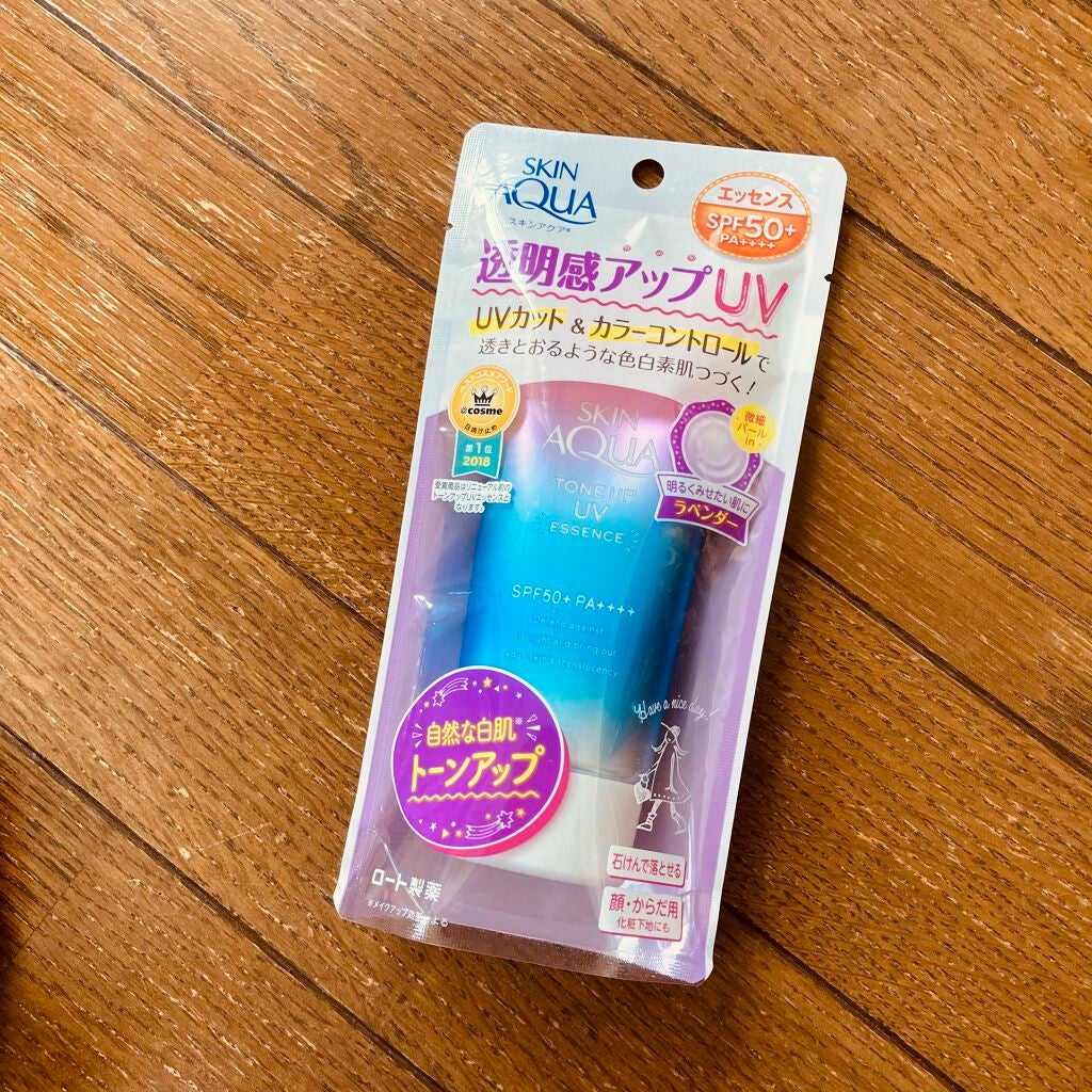 スキンアクア トーンアップUVエッセンス/スキンアクア/日焼け止めクリームを使ったクチコミ(1枚目)