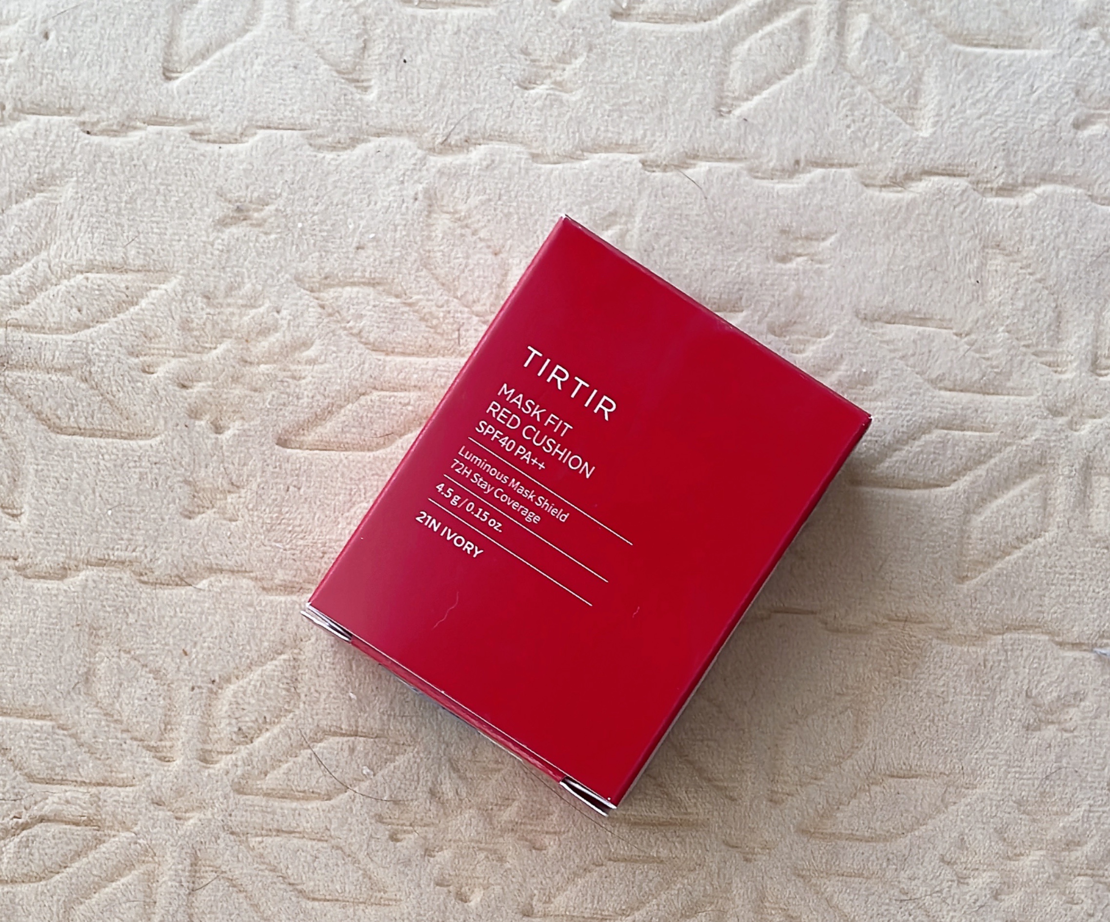マスク フィット レッド クッション 21N アイボリー ミニ/TIRTIR(ティルティル)/クッションファンデーションを使ったクチコミ（1枚目）