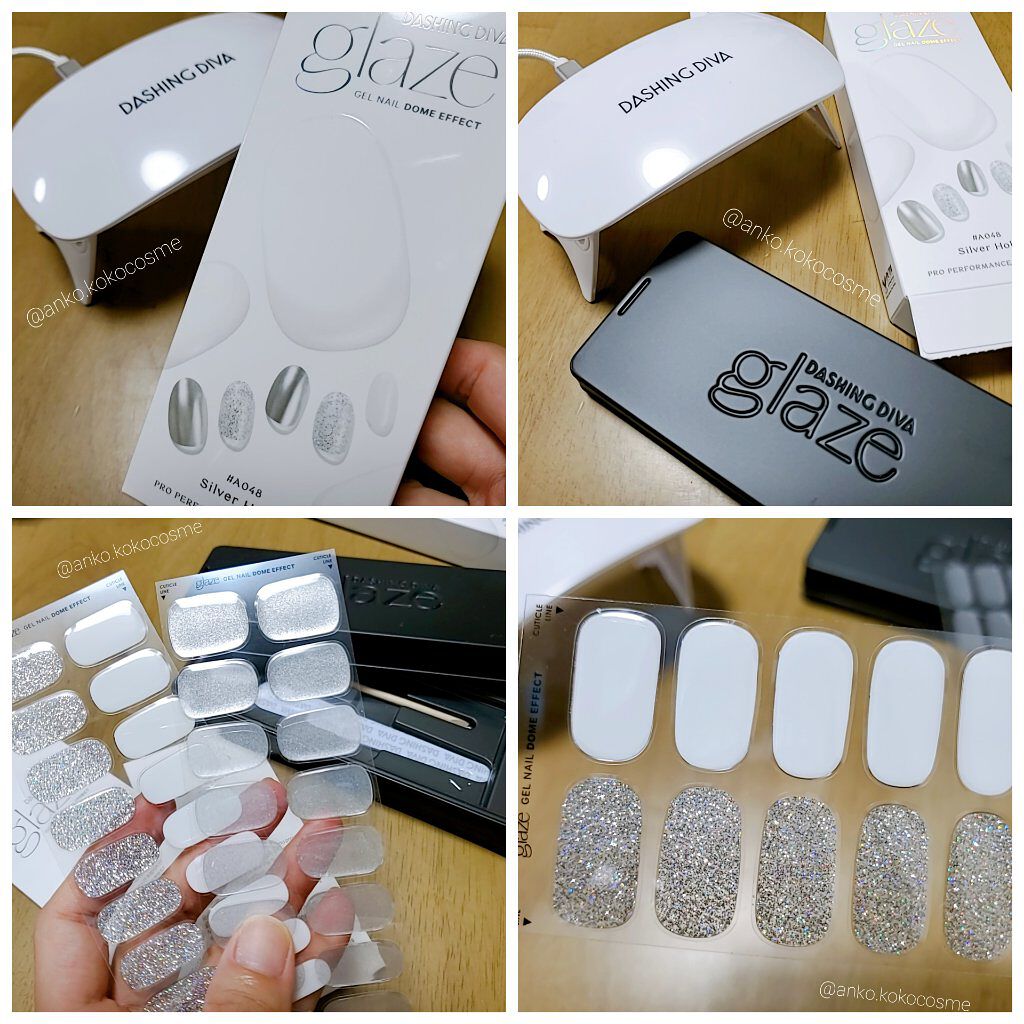 GLAZE グレーズ 半硬化タイプジェルネイルシール/DASHINGDIVA MAGICPRESS/ネイルシールを使ったクチコミ（2枚目）