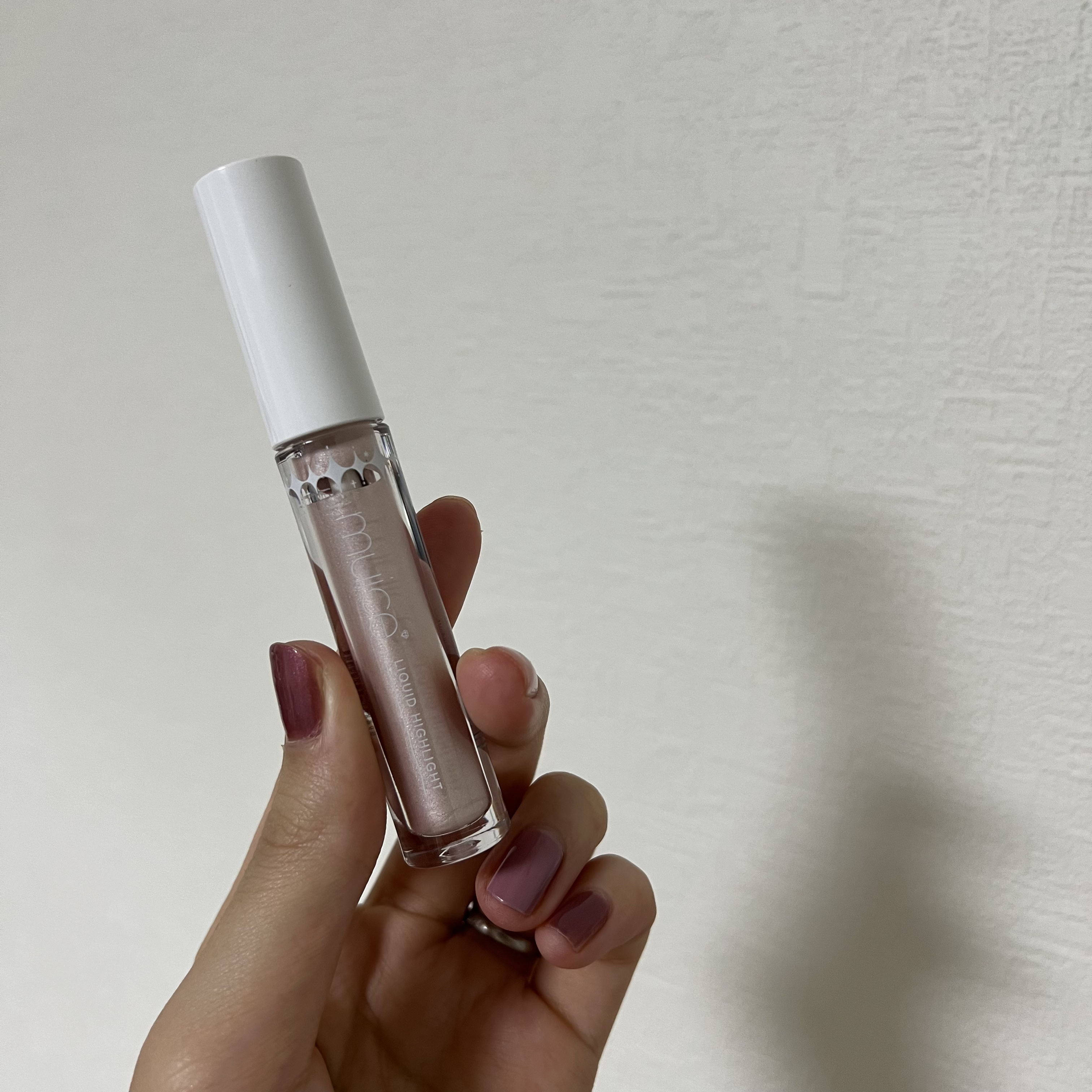 シャインリキッドハイライター 02 ローズシャンパン/muice/リキッドハイライトを使ったクチコミ（1枚目）