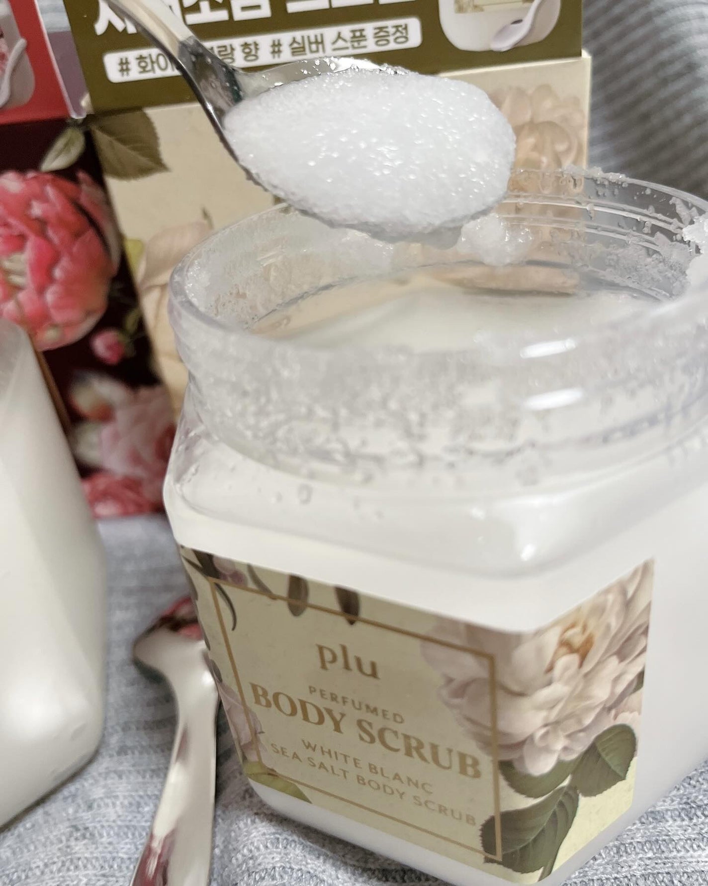 kz*フォロバ💯 on LIPS 「パピュームドシーソルトボディスクラブ夜明けのバラ500gパピュ..」(4枚目)