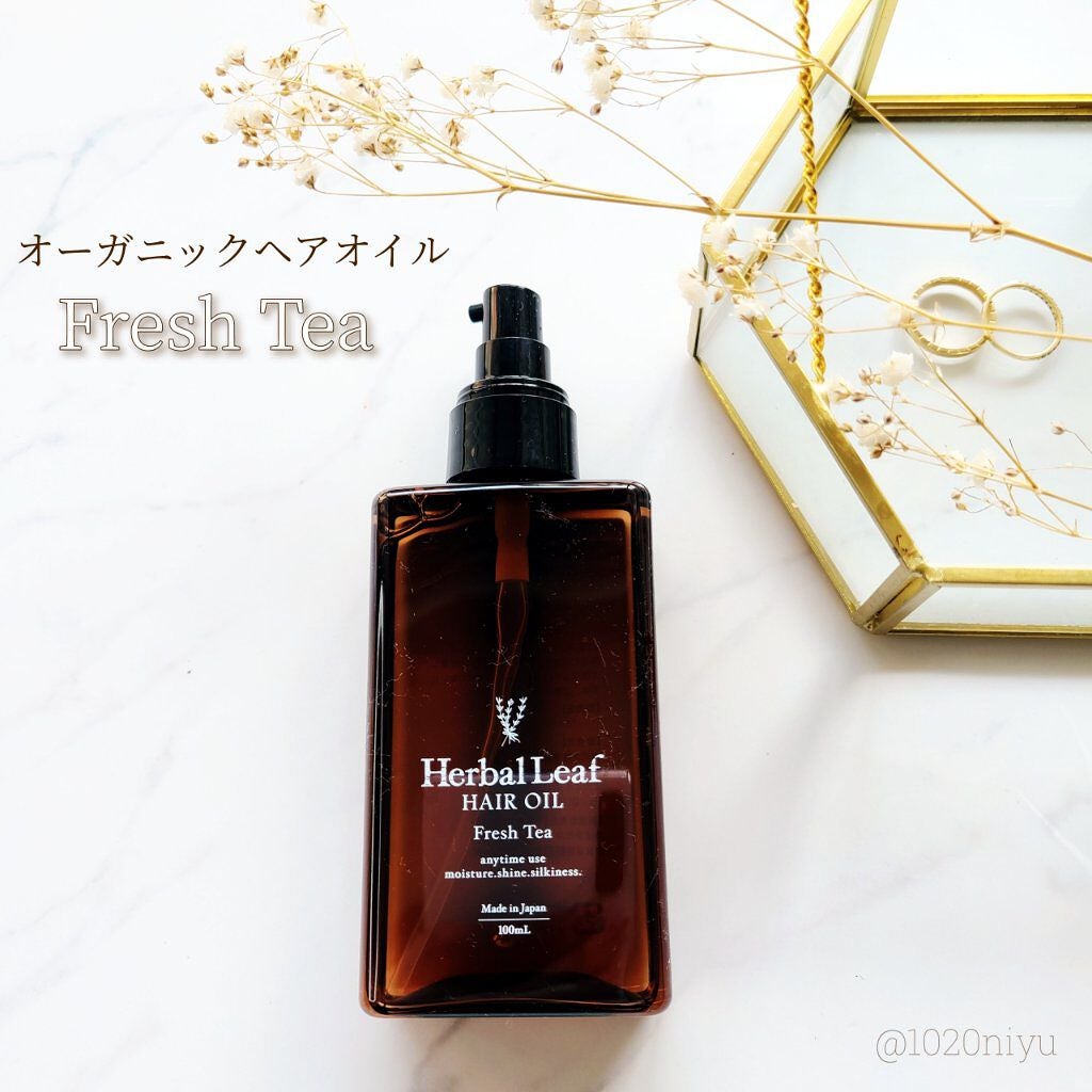 オーガニックヘアオイル フレッシュティーの香り/ハーバルリーフ/ヘアオイルを使ったクチコミ(2枚目)