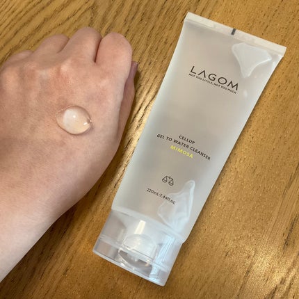 LAGOM  ジェルトゥウォーター クレンザー (MI)のクチコミ「小田切ヒロさんがYouTubeでおすすめしていて、洗顔料を切らすところだったので、先日のqoo.....」(2枚目)