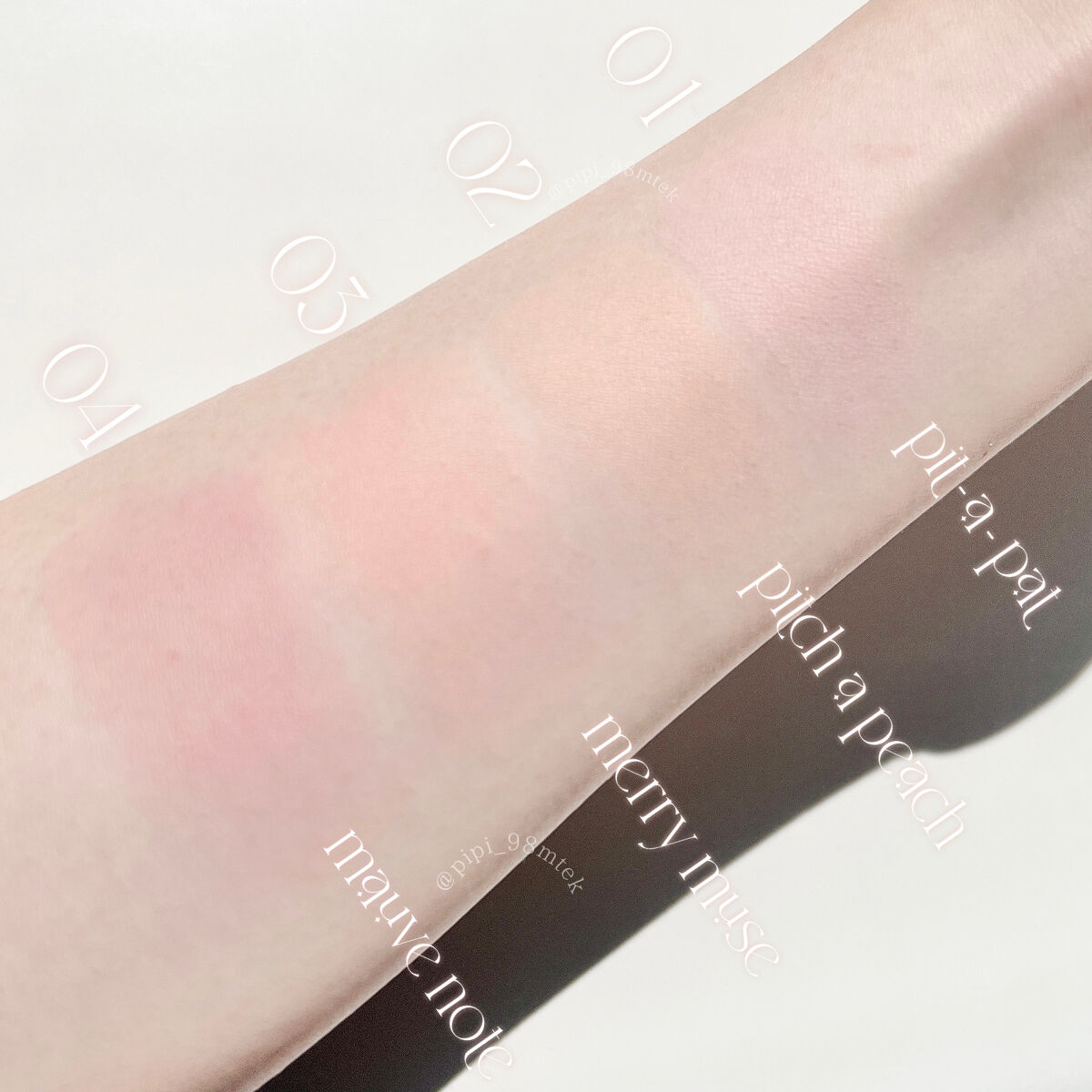 フラッターブラッシャー/mude./パウダーチークを使ったクチコミ（3枚目）