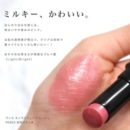 ネンマクフェイク ルージュ/Visée/口紅を使ったクチコミ(3枚目)