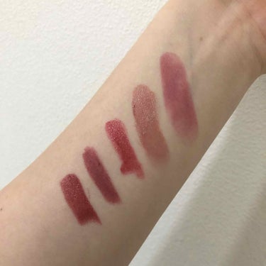 REVLON バーム ステインのクチコミ「【リップ備忘録】
上から🥀
1⃣エチュードハウス カラフルドローイング シフォン GE115
.....」（2枚目）