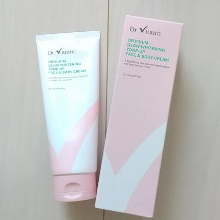 GLOW WHITENING TONE-UP FACE & BODY CREAM/Dr.Viuum/フェイスクリームを使ったクチコミ(5枚目)